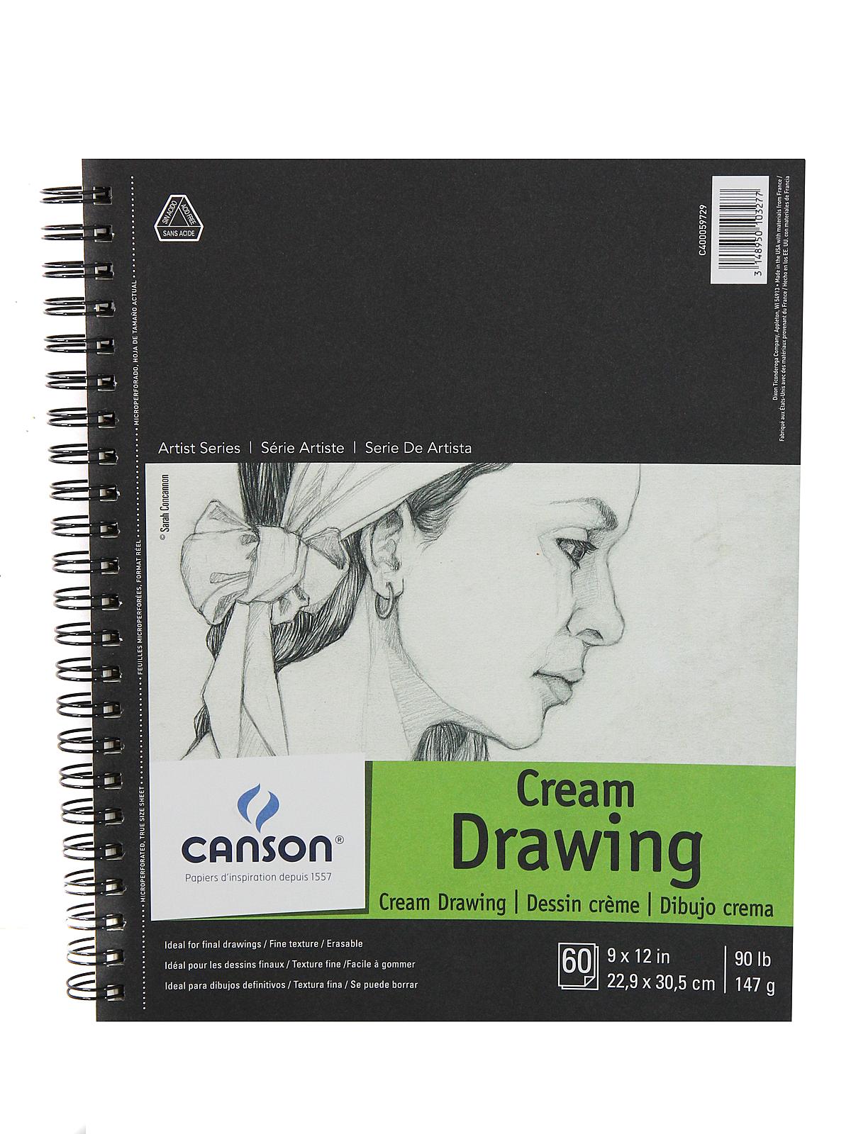 Artist Series Drawing Book 9 in. x 12 in. 60 sheets
