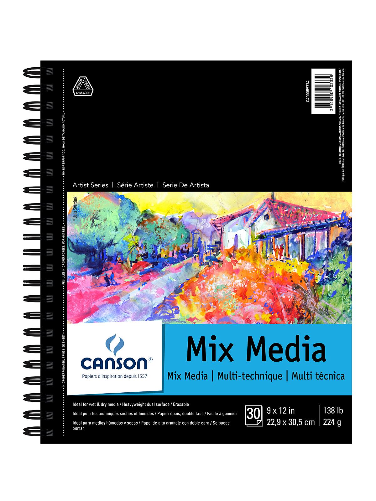 Artist Series Mix Media Book 9 in. x 12 in. 30 sheets