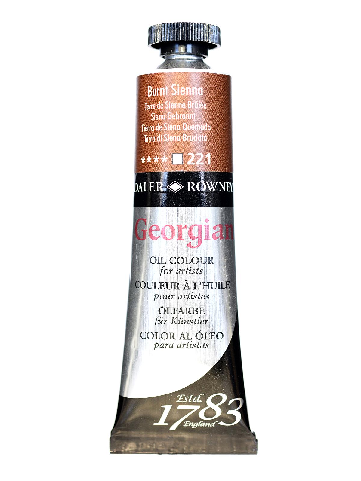 Georgian Oil Colours burnt sienna 38 ml