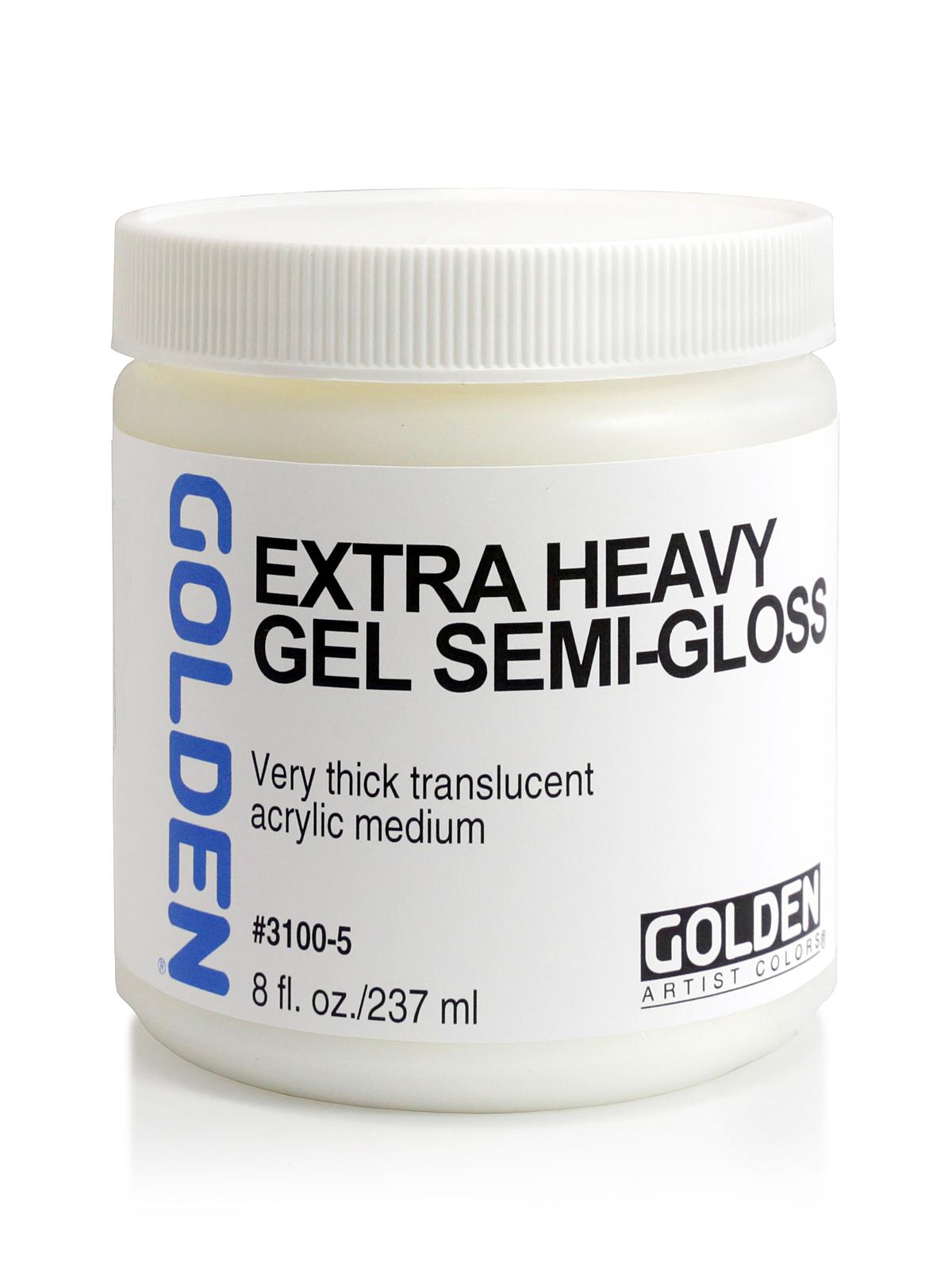 Gel Mediums extra heavy semi-gloss 8 oz.