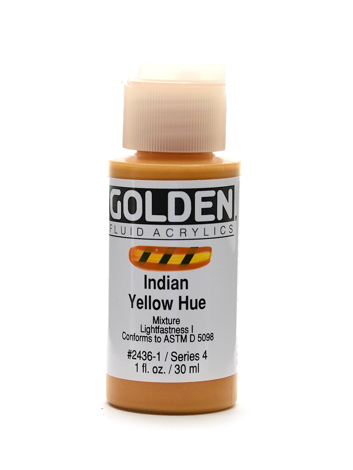 Fluid Acrylics historical indian yellow hue 1 oz.