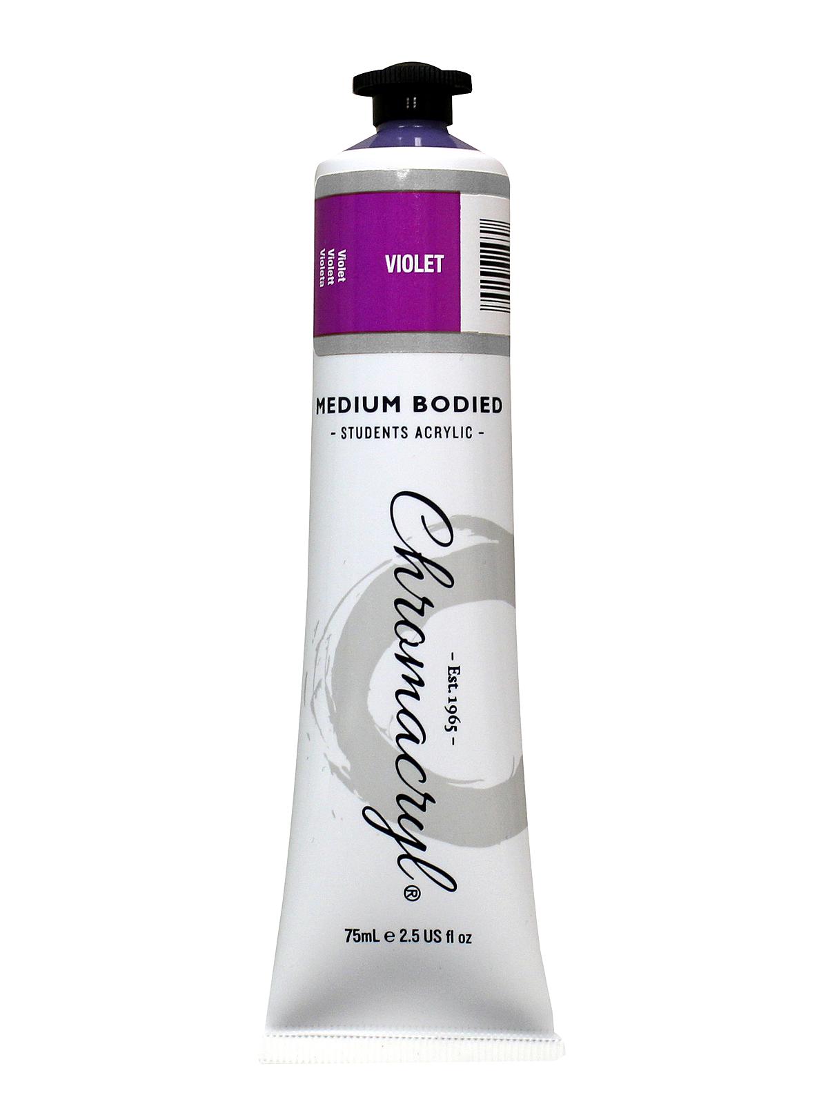 Chromacryl Students' Acrylic Paints violet 75 ml