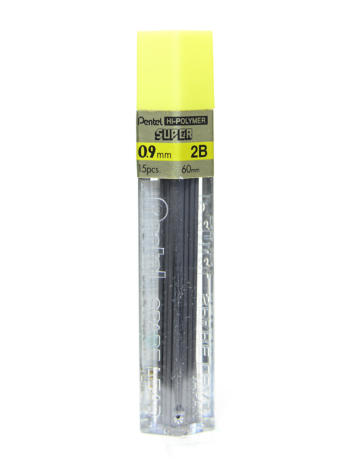 Super Hi-Polymer Refill Leads 2B 0.9 mm tube of 15
