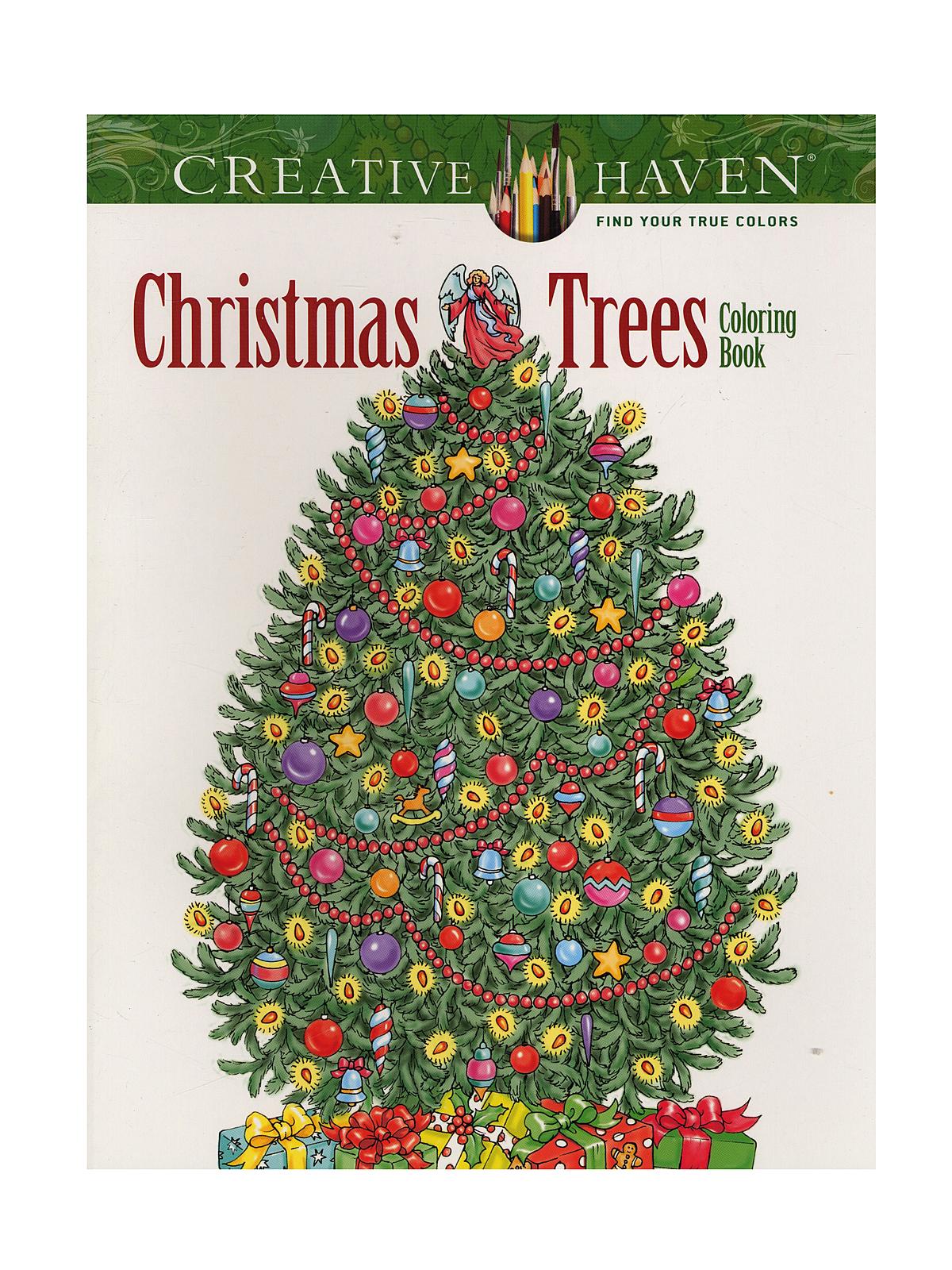 Creative Haven Coloring Books Christmas trees