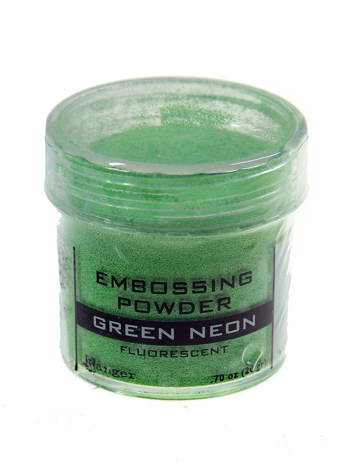 Embossing Powders green neon 0.7 oz. jar
