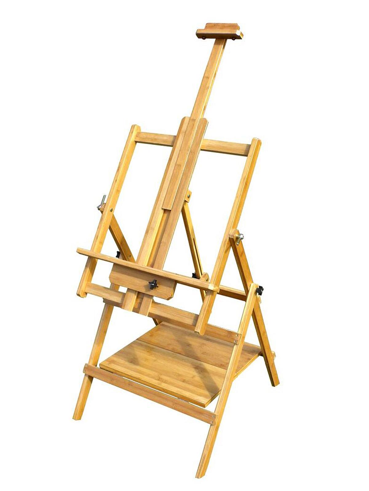 PECOS Solid Bamboo Easel Adjustable Angle Style