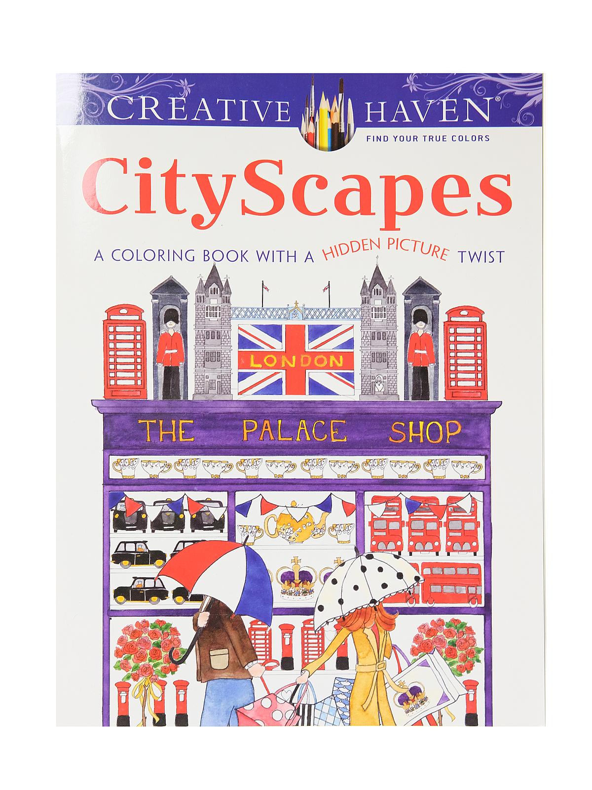 Creative Haven Hidden Picture Twist CityScapes