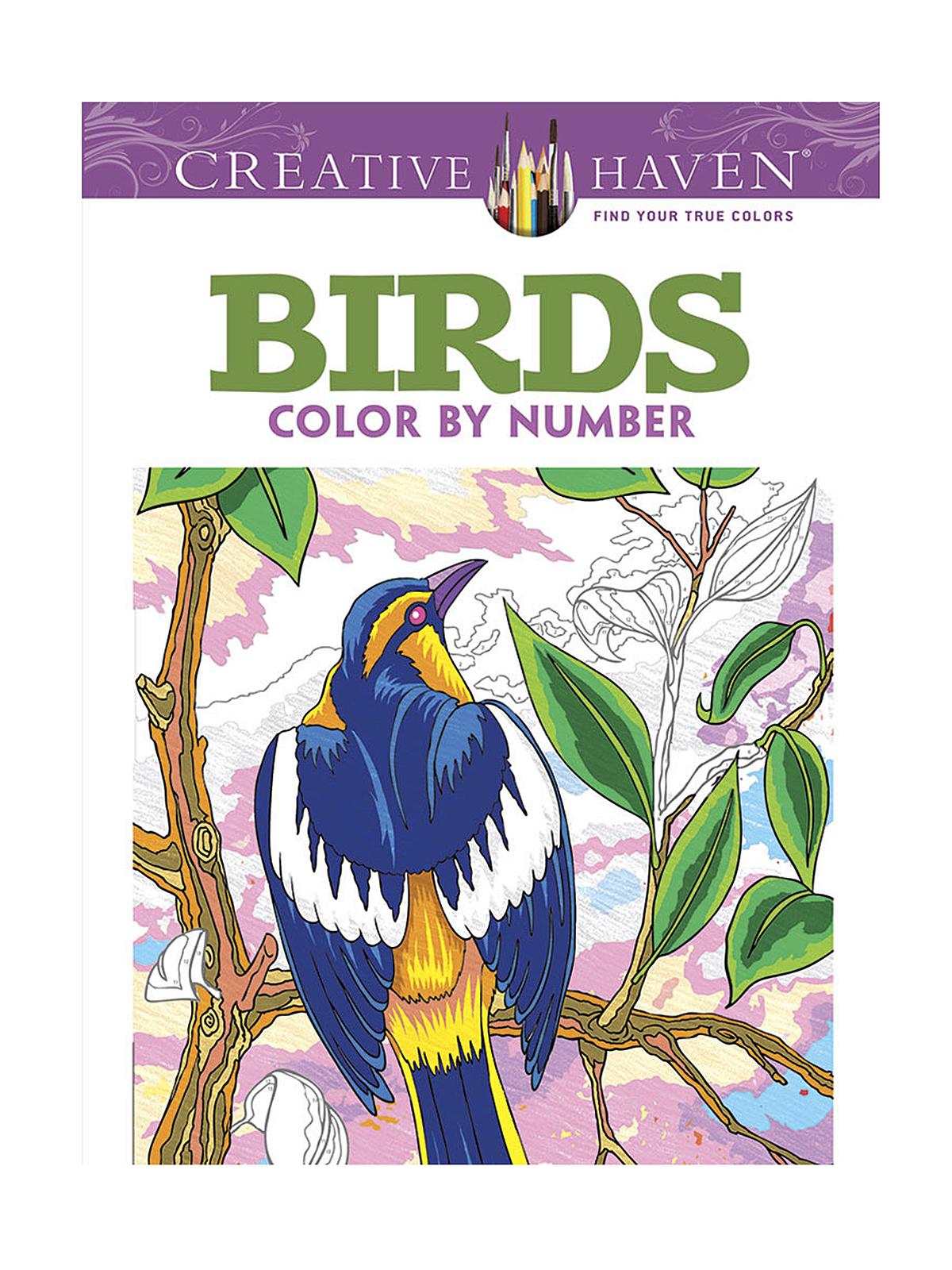 Creative Haven Color By Number Birds