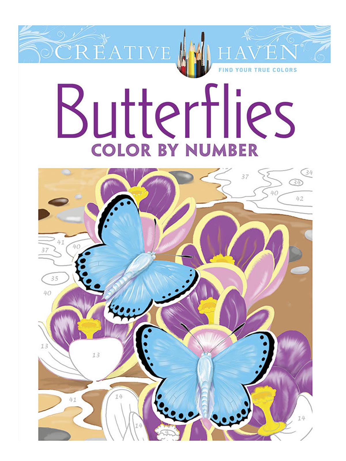 Creative Haven Color By Number Butterflies