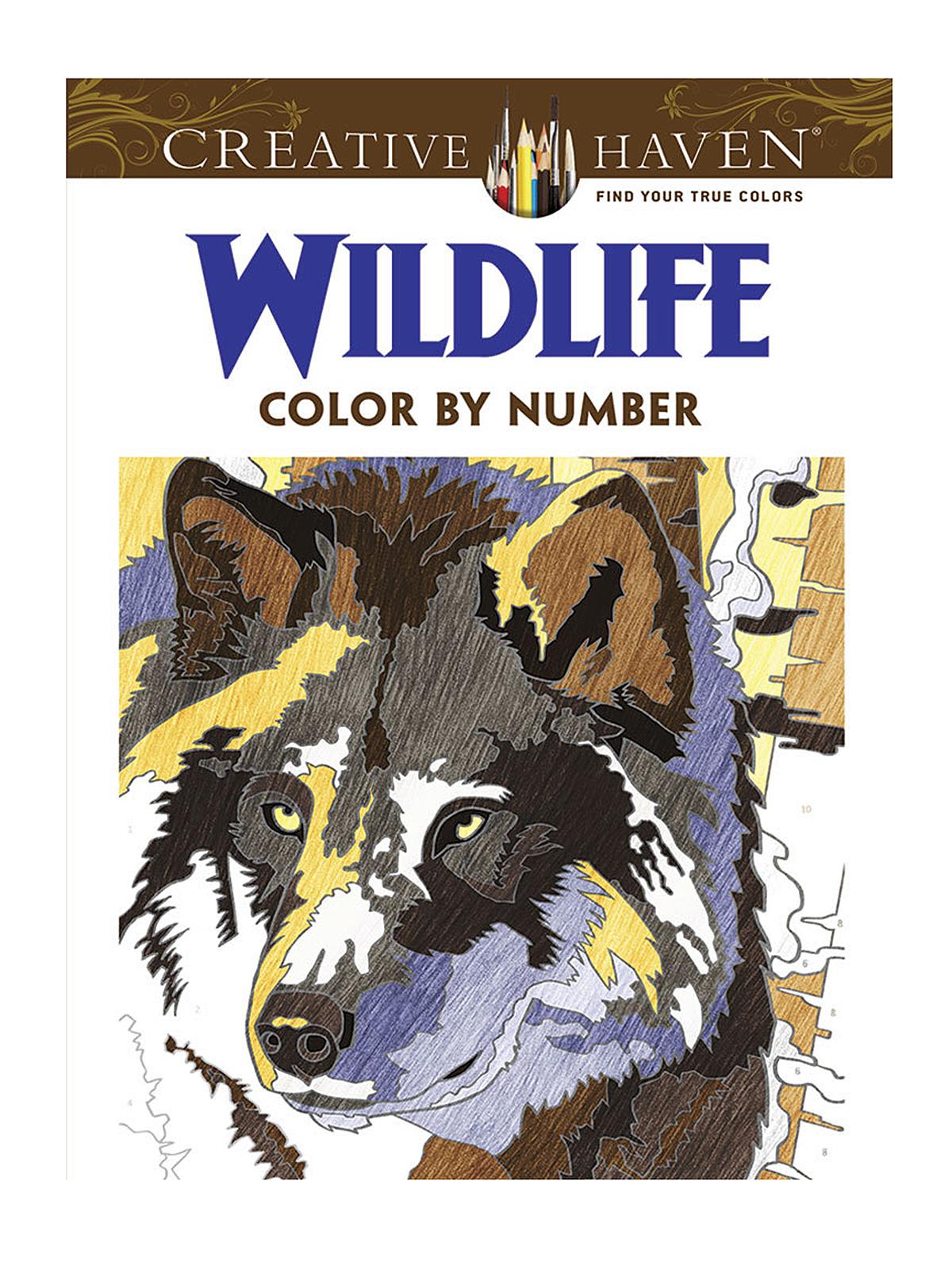Creative Haven Color by Number wildlife