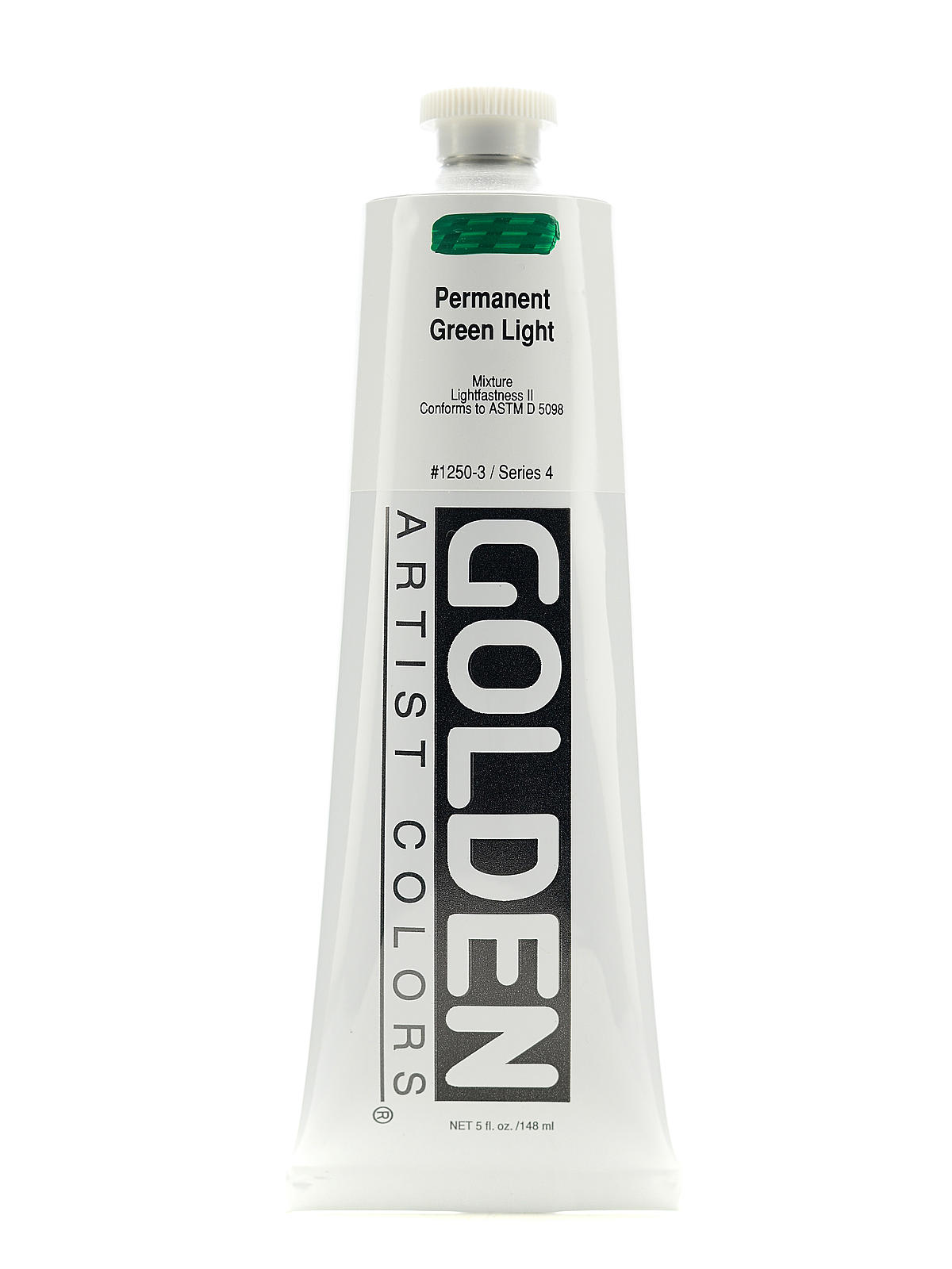 Heavy Body Acrylics permanent green light 5 oz.