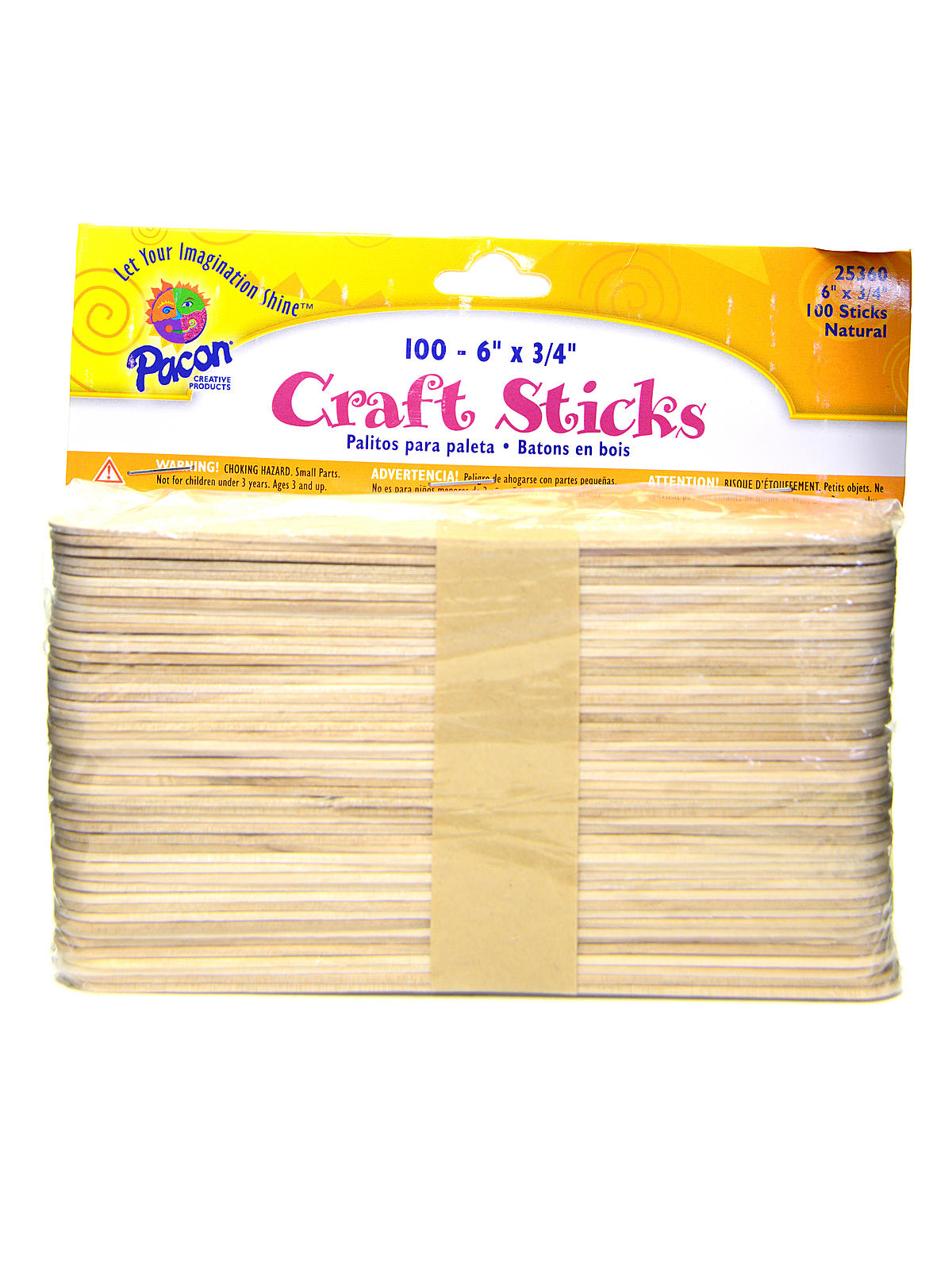 Wooden Craft Sticks 6 in. x 11 16 in.