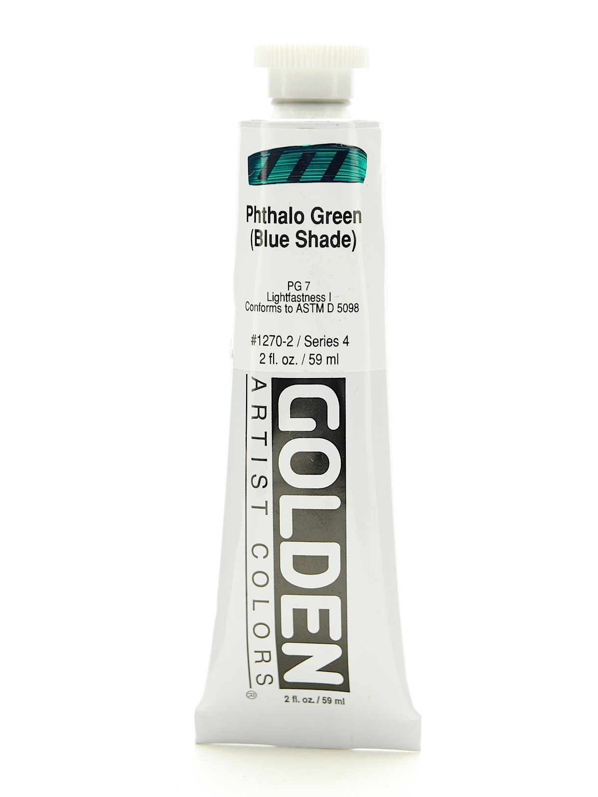 Heavy Body Acrylics phthalo green blue shade 2 oz.