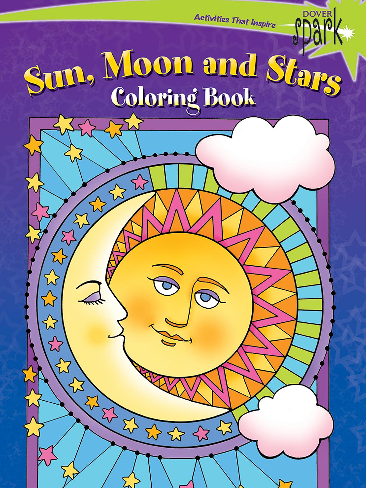 Spark Coloring Books Sun, Moon & Stars