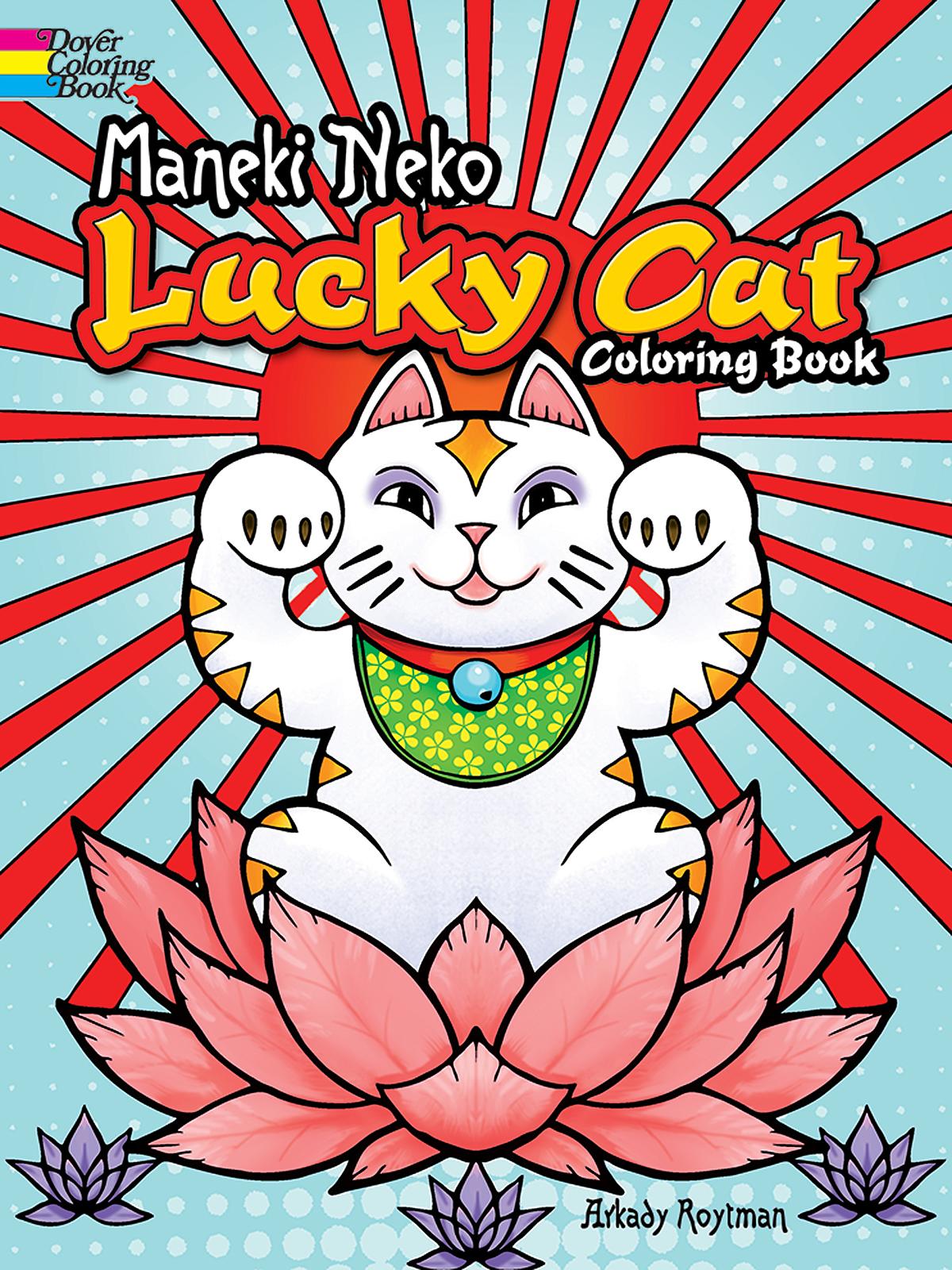Coloring Book Maneki Neko Lucky Cat