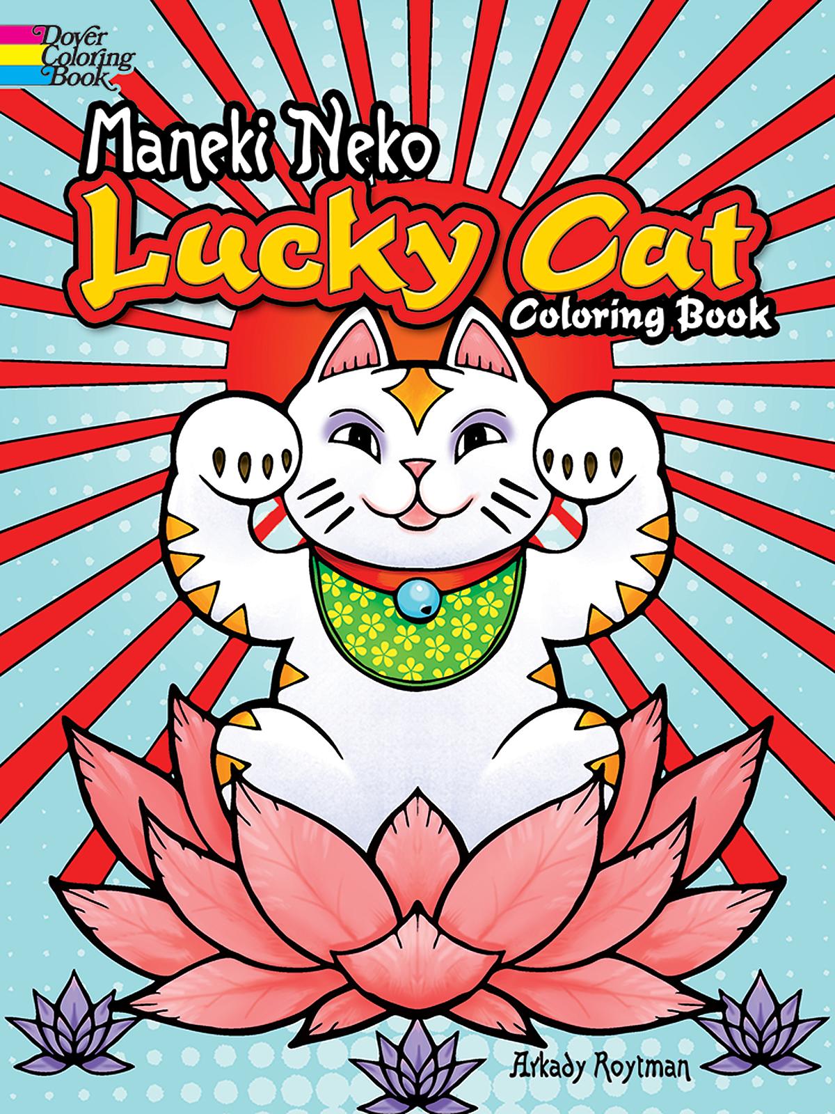 Coloring Book Maneki Neko Lucky Cat