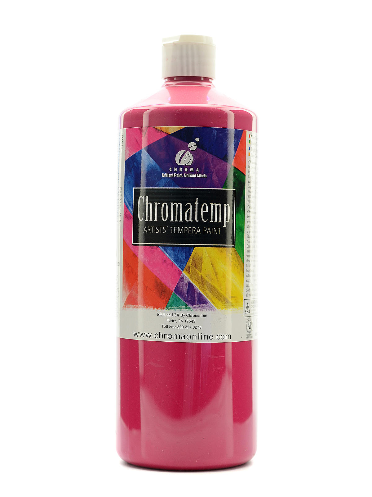 ChromaTemp Artists' Tempera Paint Magenta 32 Oz.