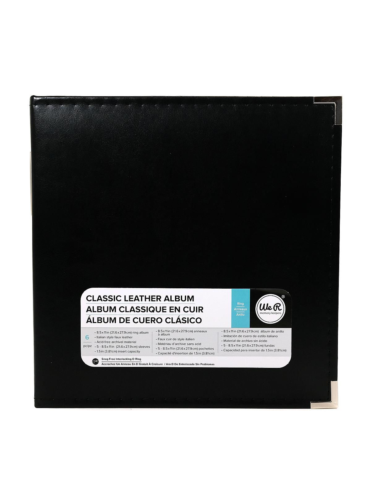Classic Ring Albums 8 1 2 in. x 11 in. black each