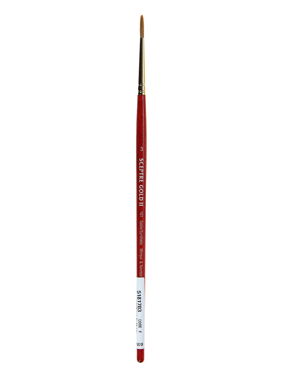 Sceptre Gold II Short Handled Brushes 3 round 101