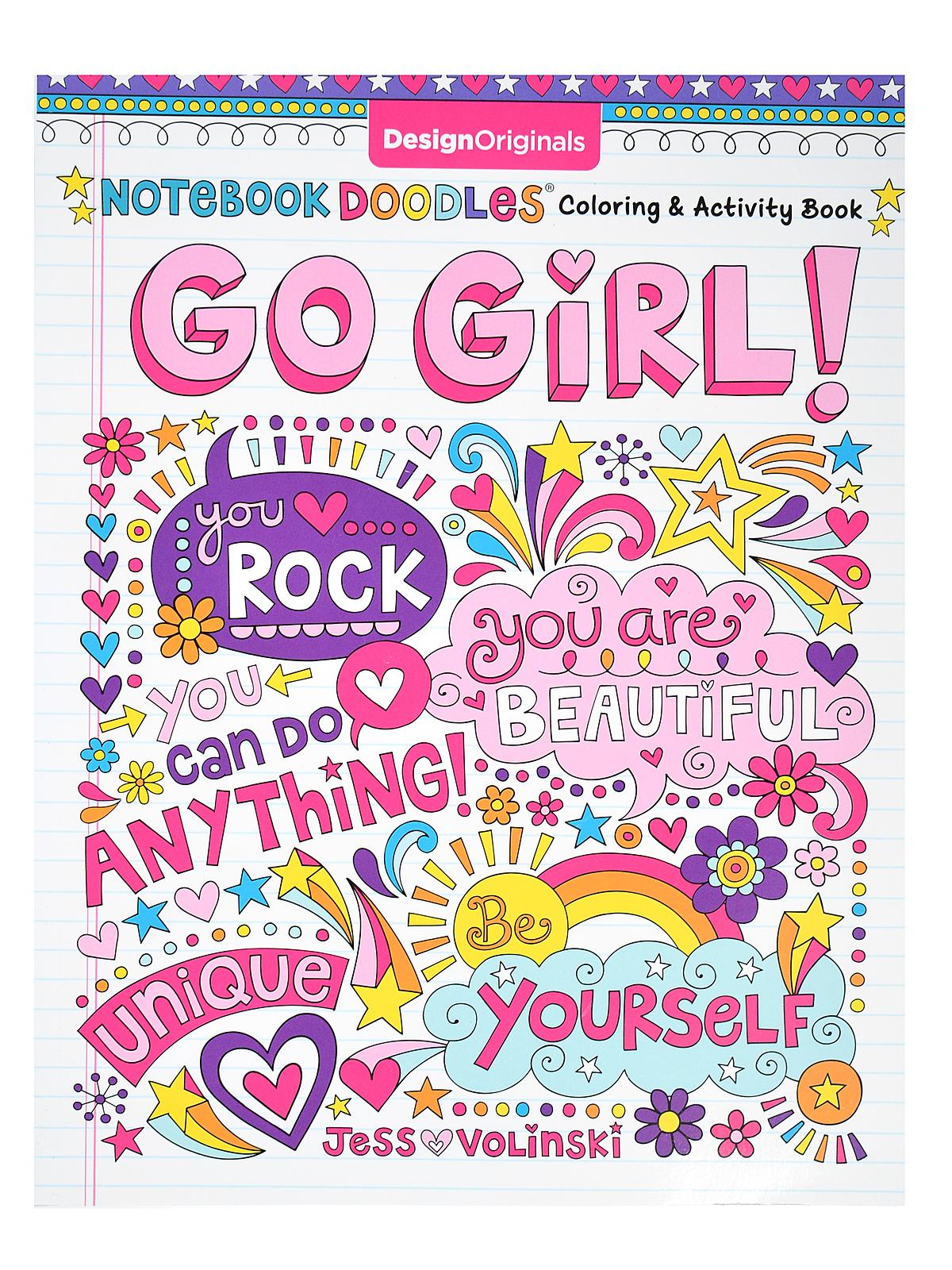 Notebook Doodles Go Girl