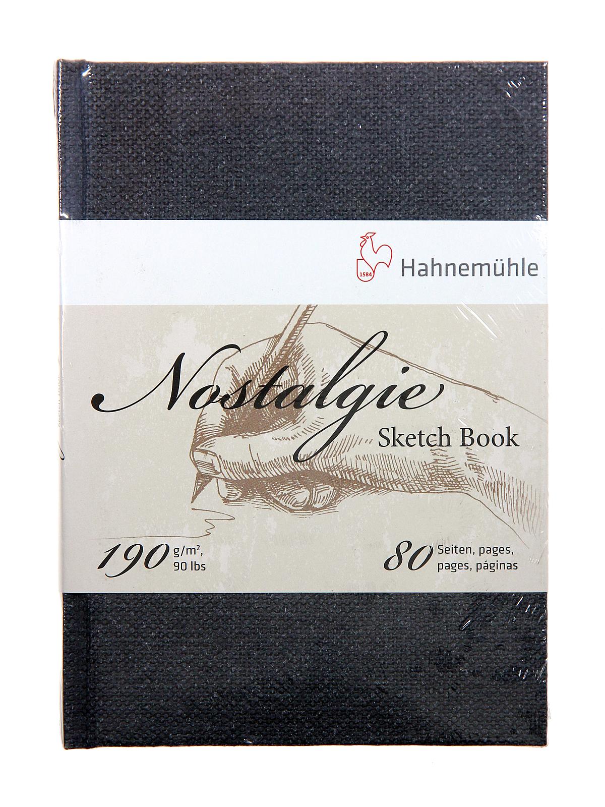 Nostalgie Hard Cover Sketch Book 5.77 In. X 4.09 In. 40 Sheets Portrait