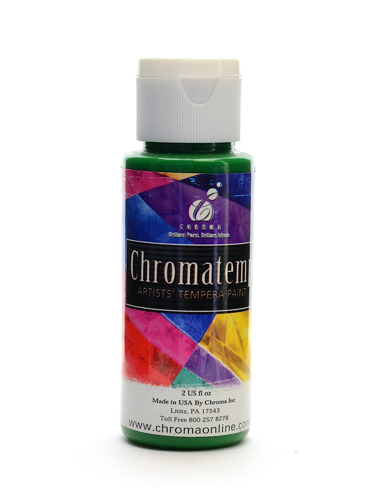 ChromaTemp Artists' Tempera Paint green 2 oz.