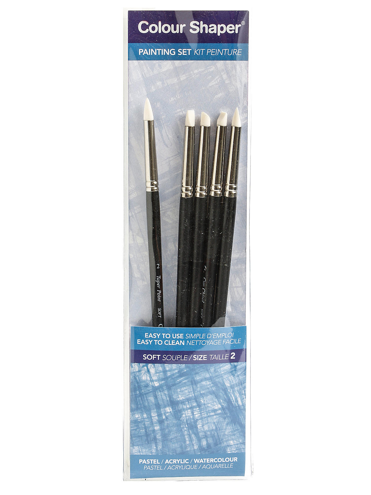 Painting Tool and Pastel Blending Sets assorted soft no. 2 set of 5