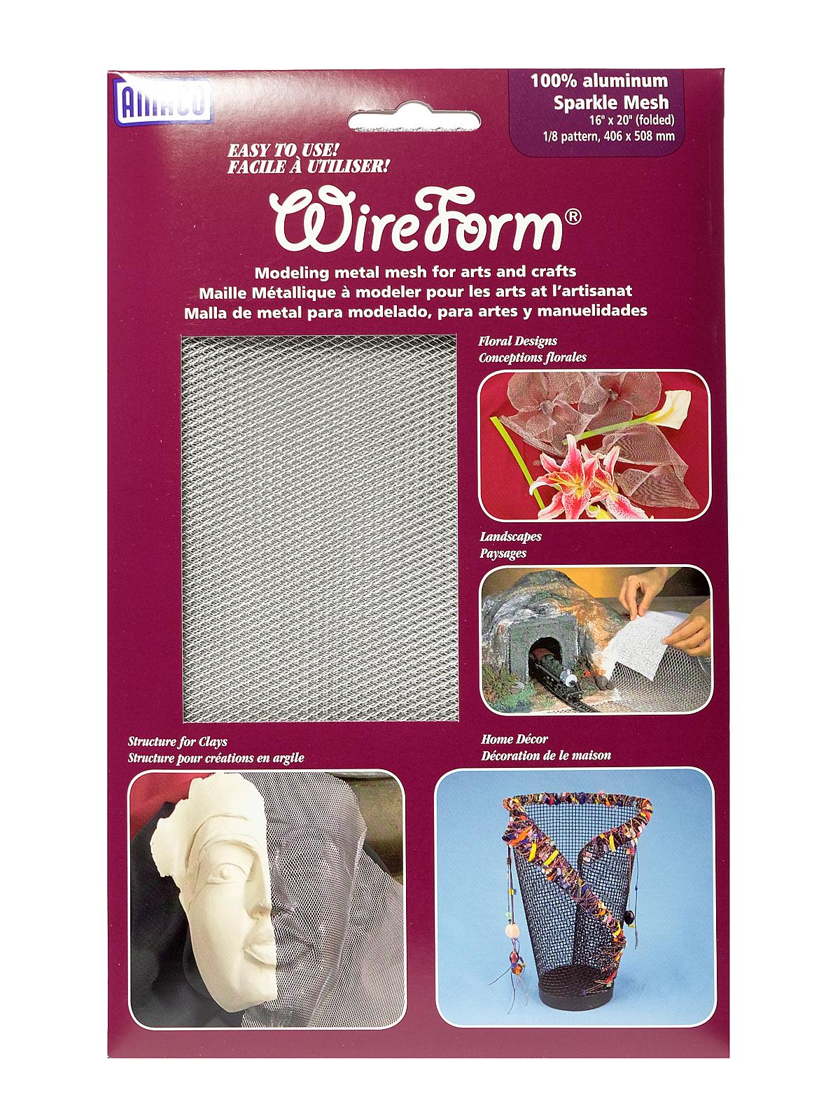Wireform Metal Mesh Aluminum Woven Sparkle Mesh - 1 8 In. Pattern Mini-pack