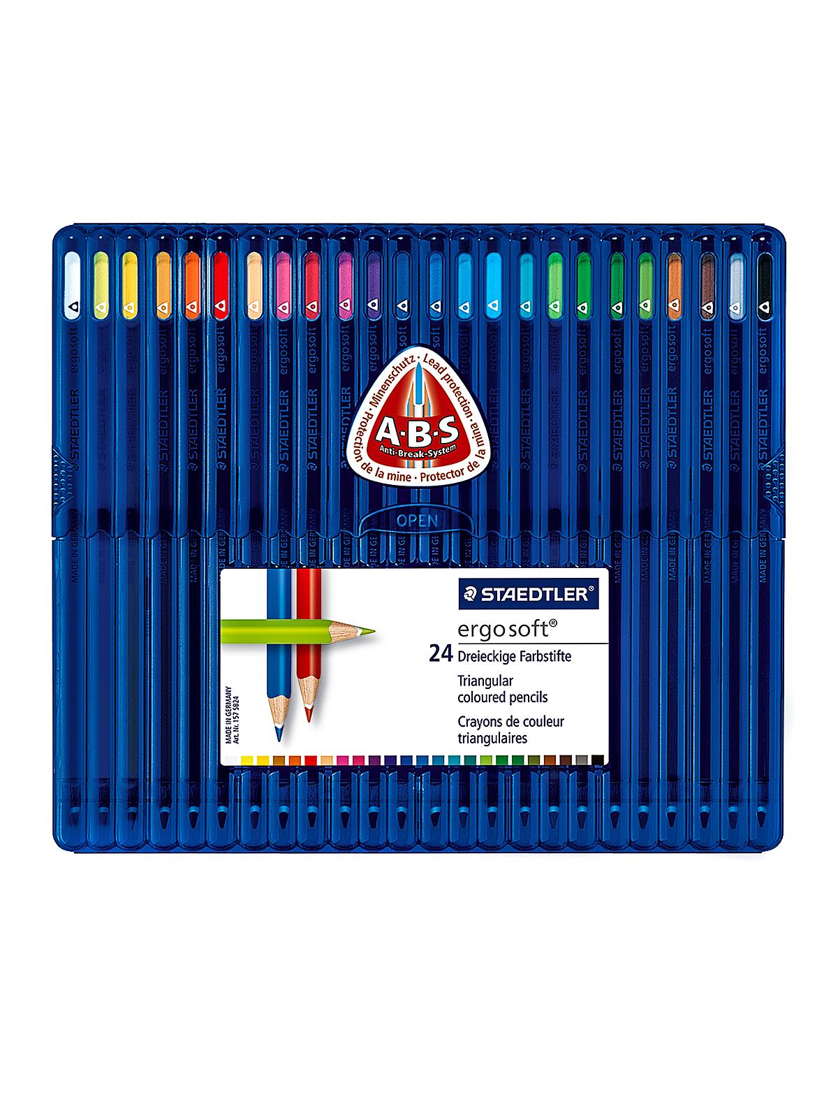 Ergosoft Colored Pencil Sets 3.0 Mm Set Of 24