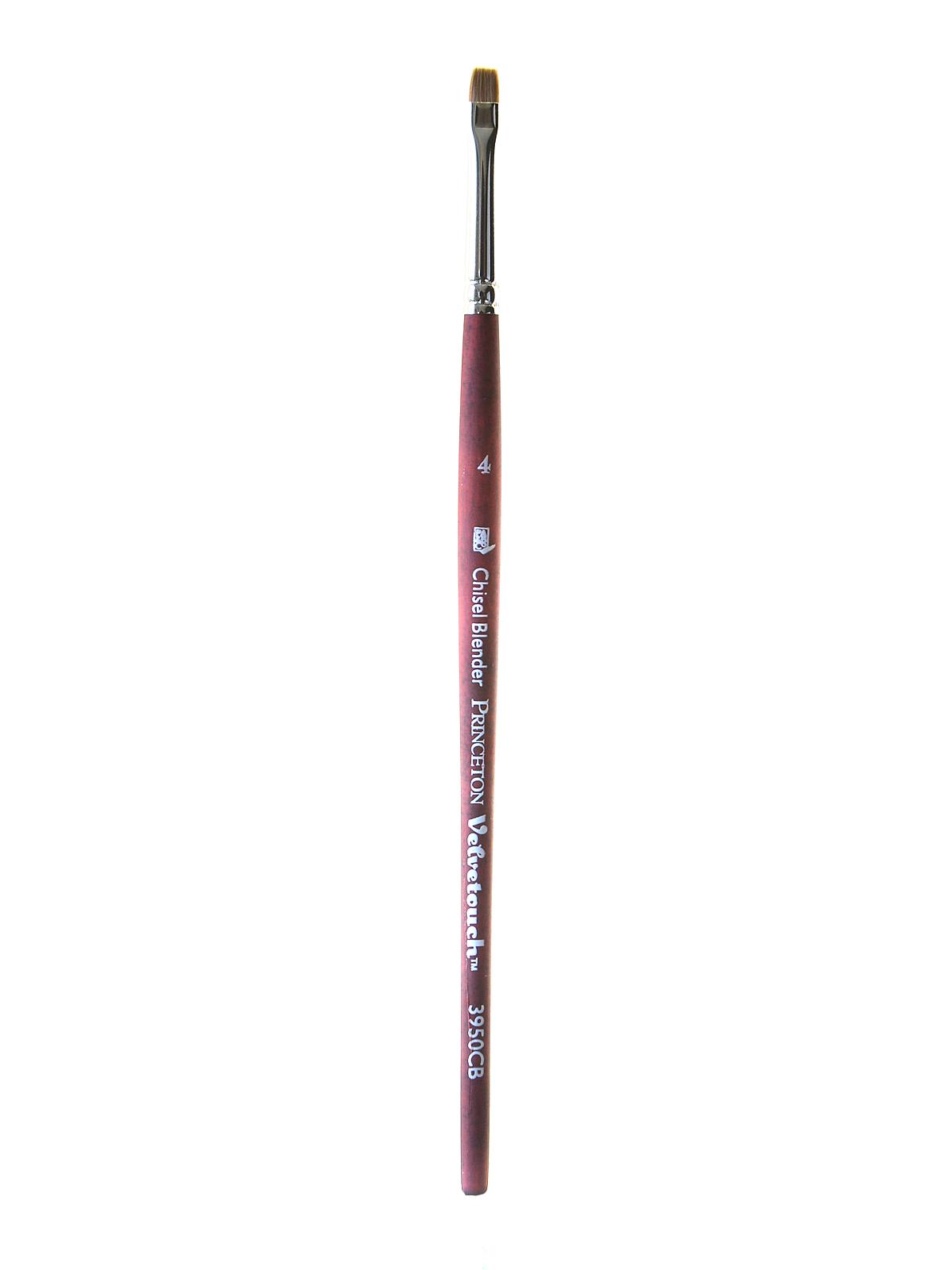 Series 3950 Velvetouch Mixed Media Brushes 4 chisel blender