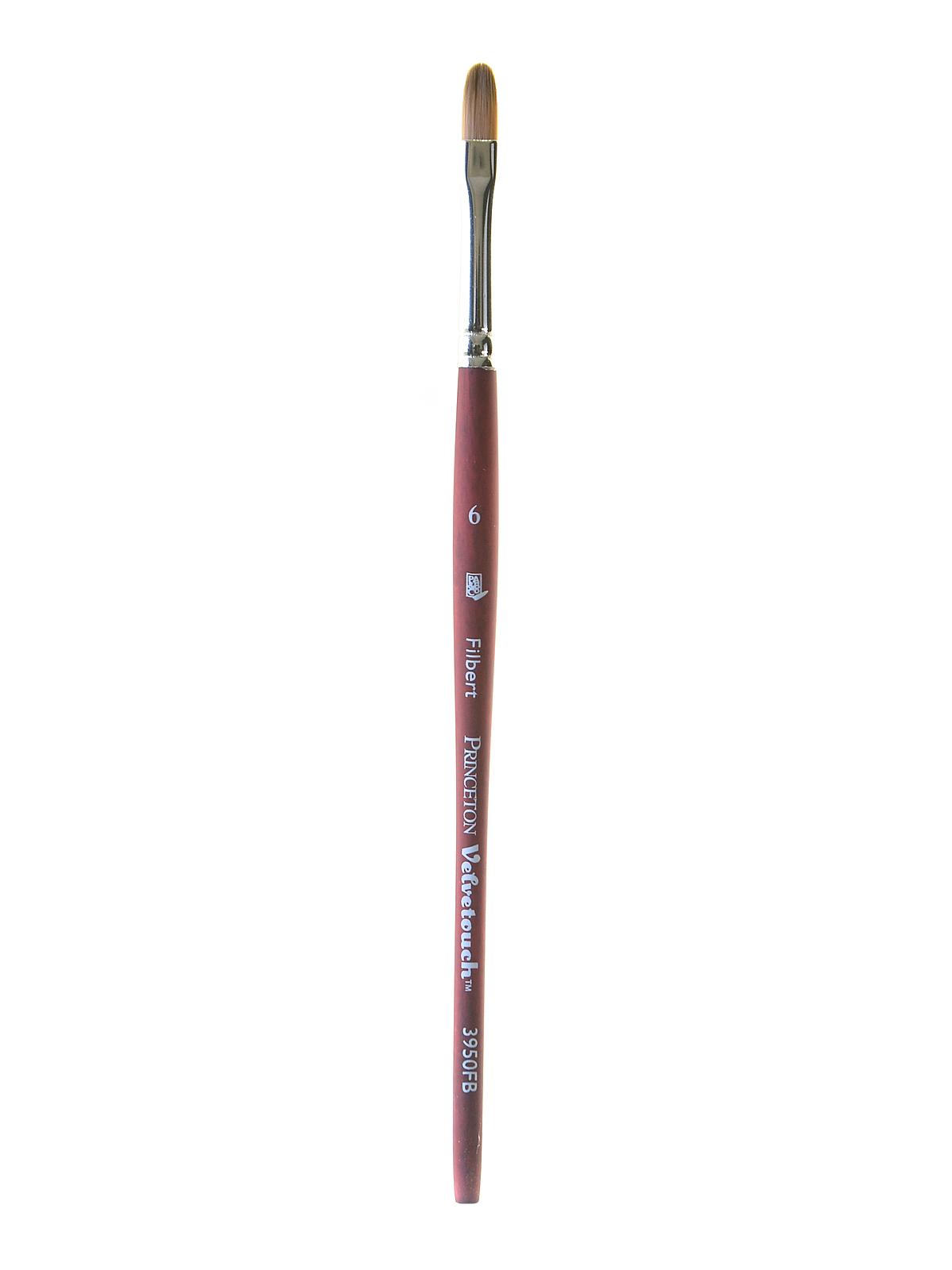 Series 3950 Velvetouch Mixed Media Brushes 6 filbert
