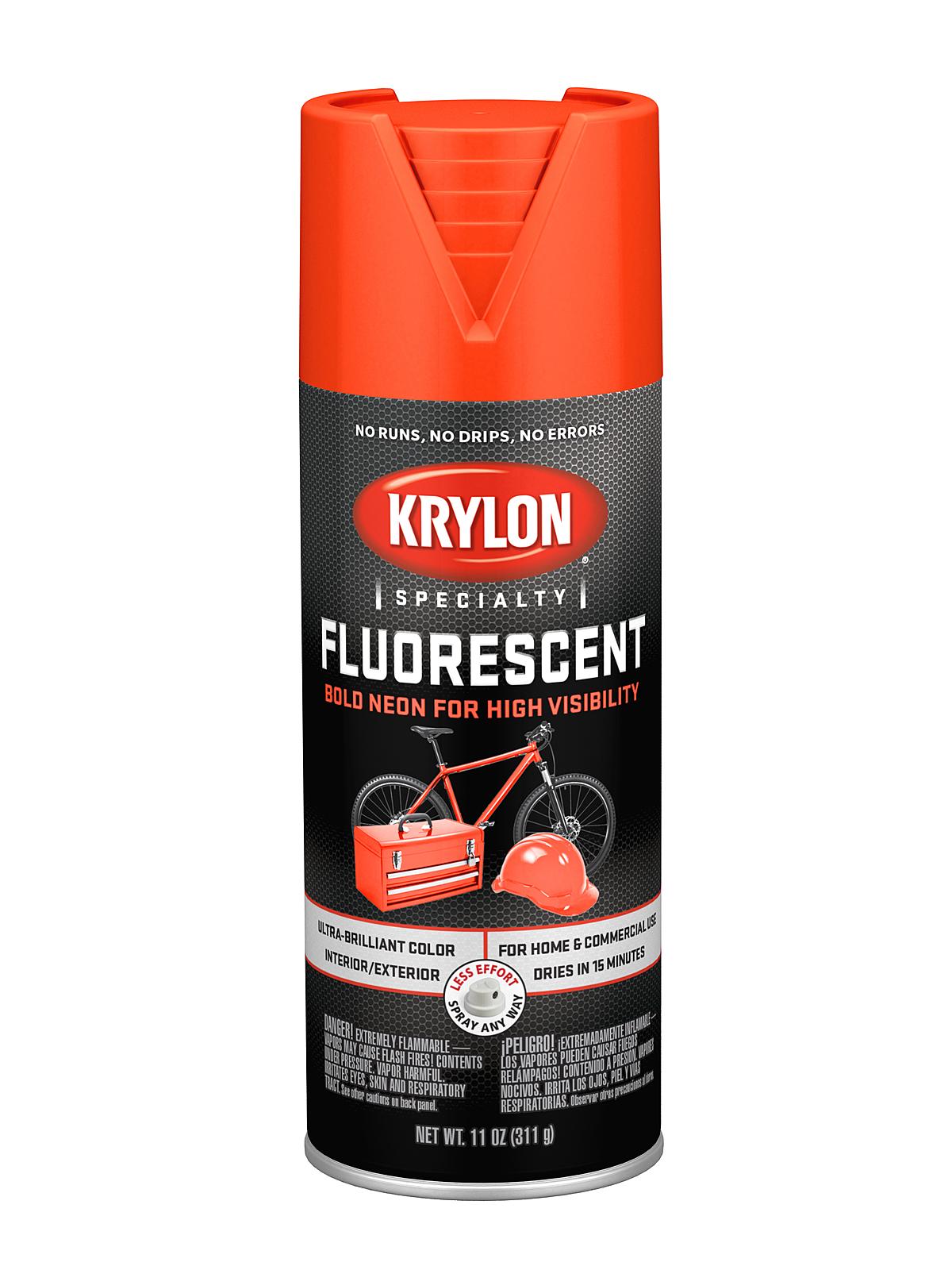 Fluorescent Spray Paint red orange