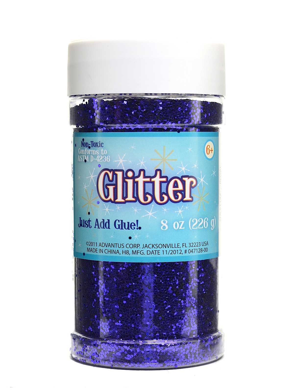 Glitter royal 8 oz. shaker bottle