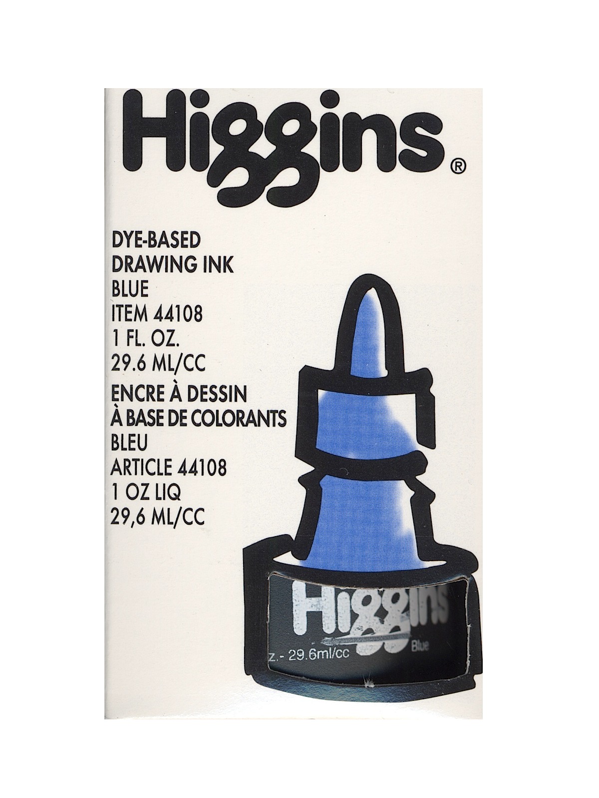 Color Drawing Inks blue Dye Based   Non-Waterproof 1 oz.