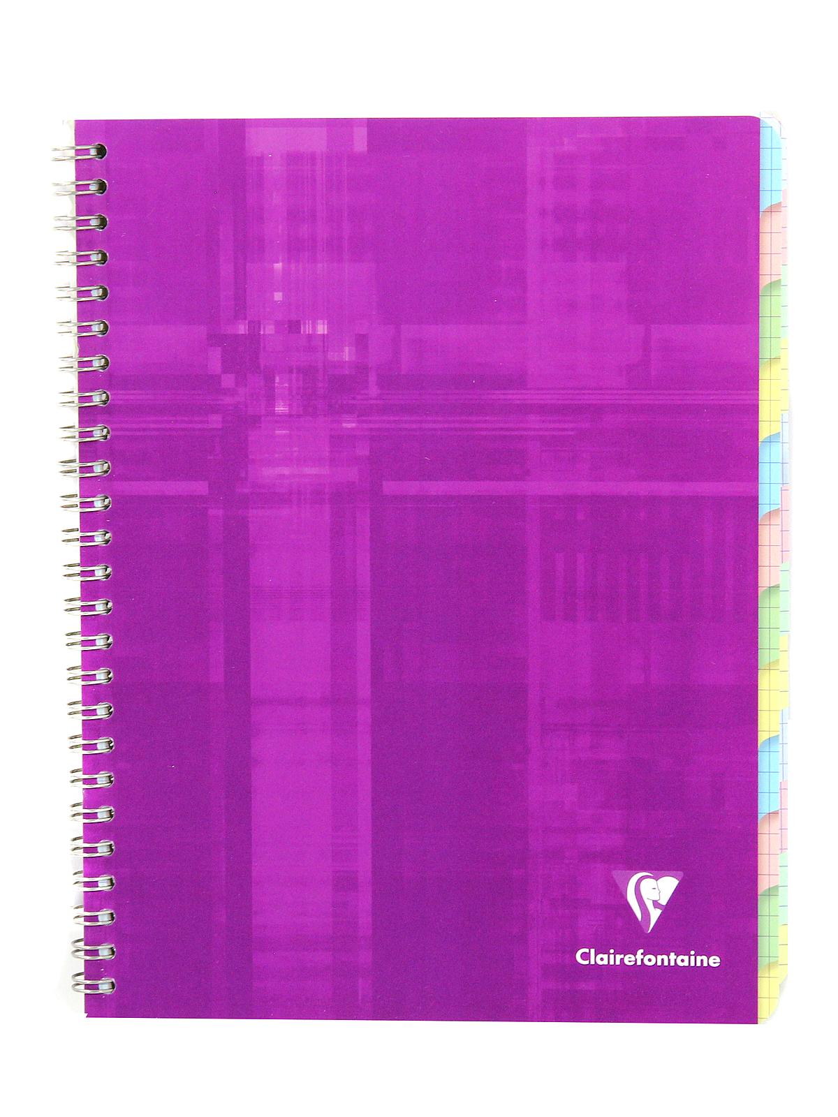 Wirebound Multiple Subject Graph Paper Notebooks 60 sheets with 12 tabs 6 3 4 in. x 8 5 8 in.