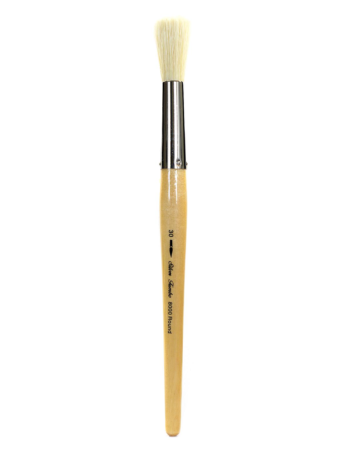 Silver Jumbo Brushes round 30