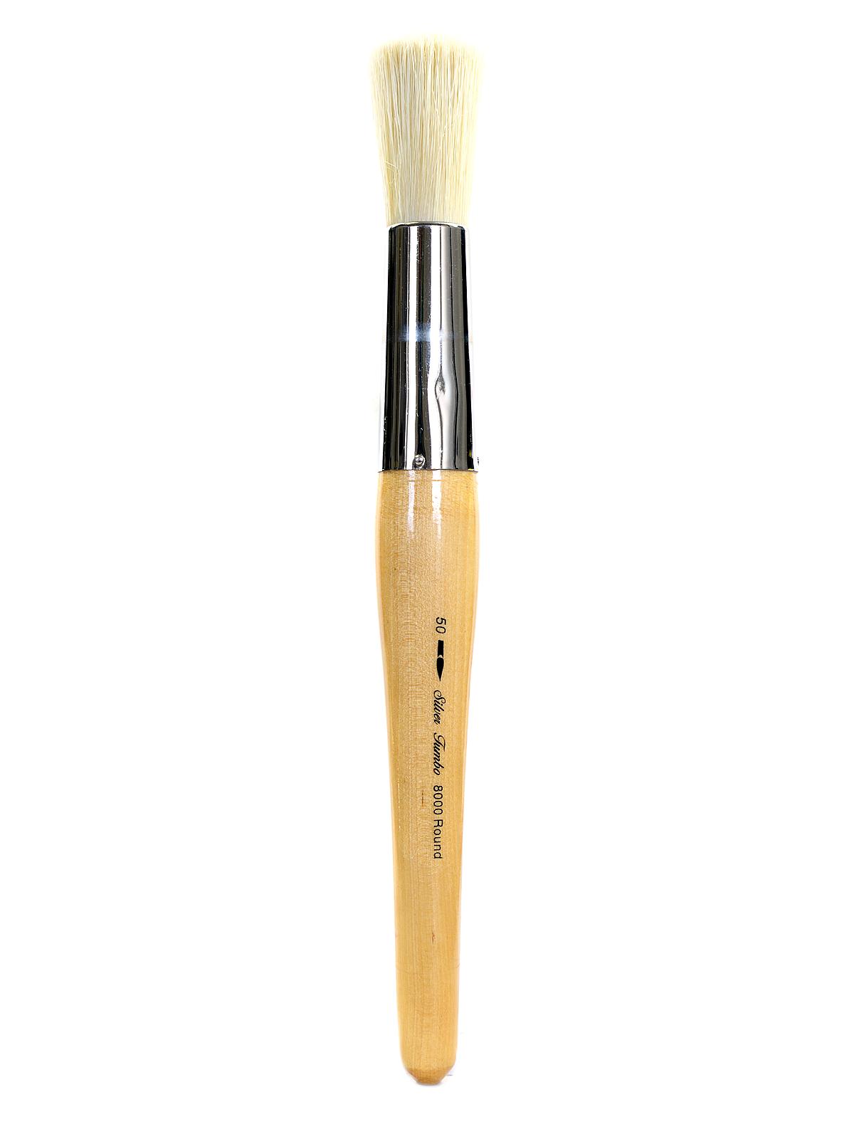 Silver Jumbo Brushes round 50
