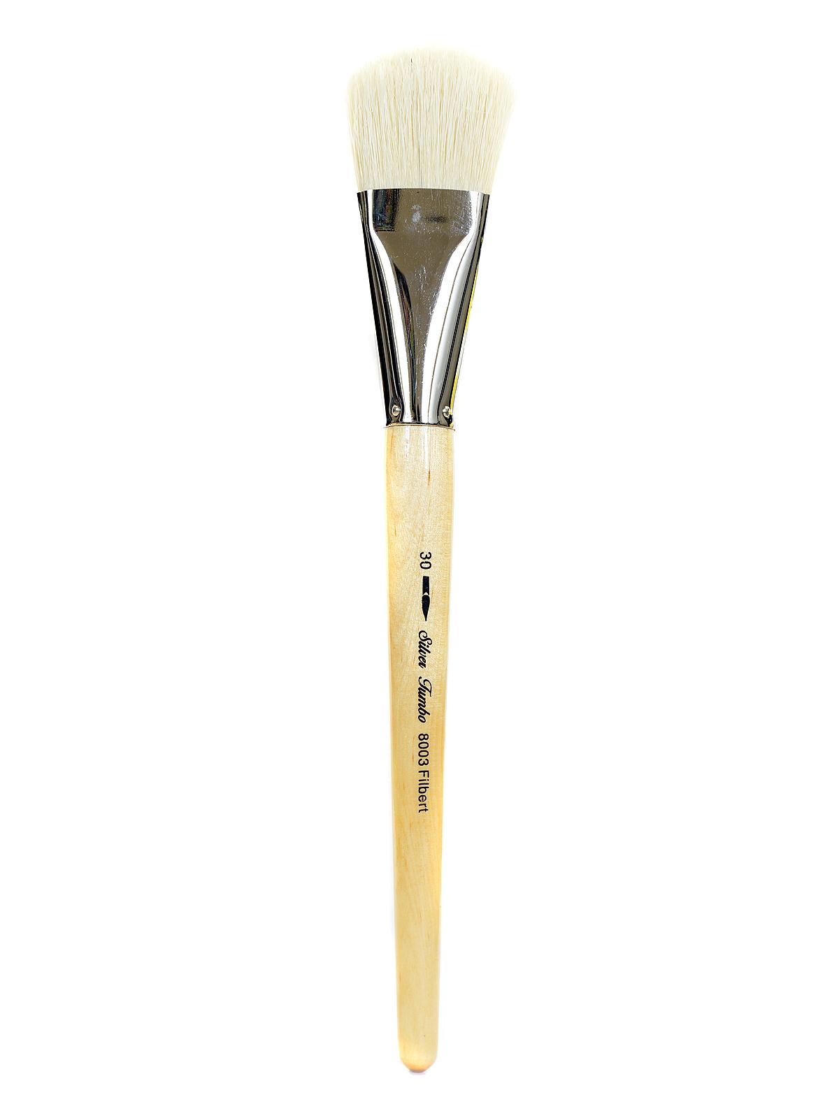 Silver Jumbo Brushes filbert 30