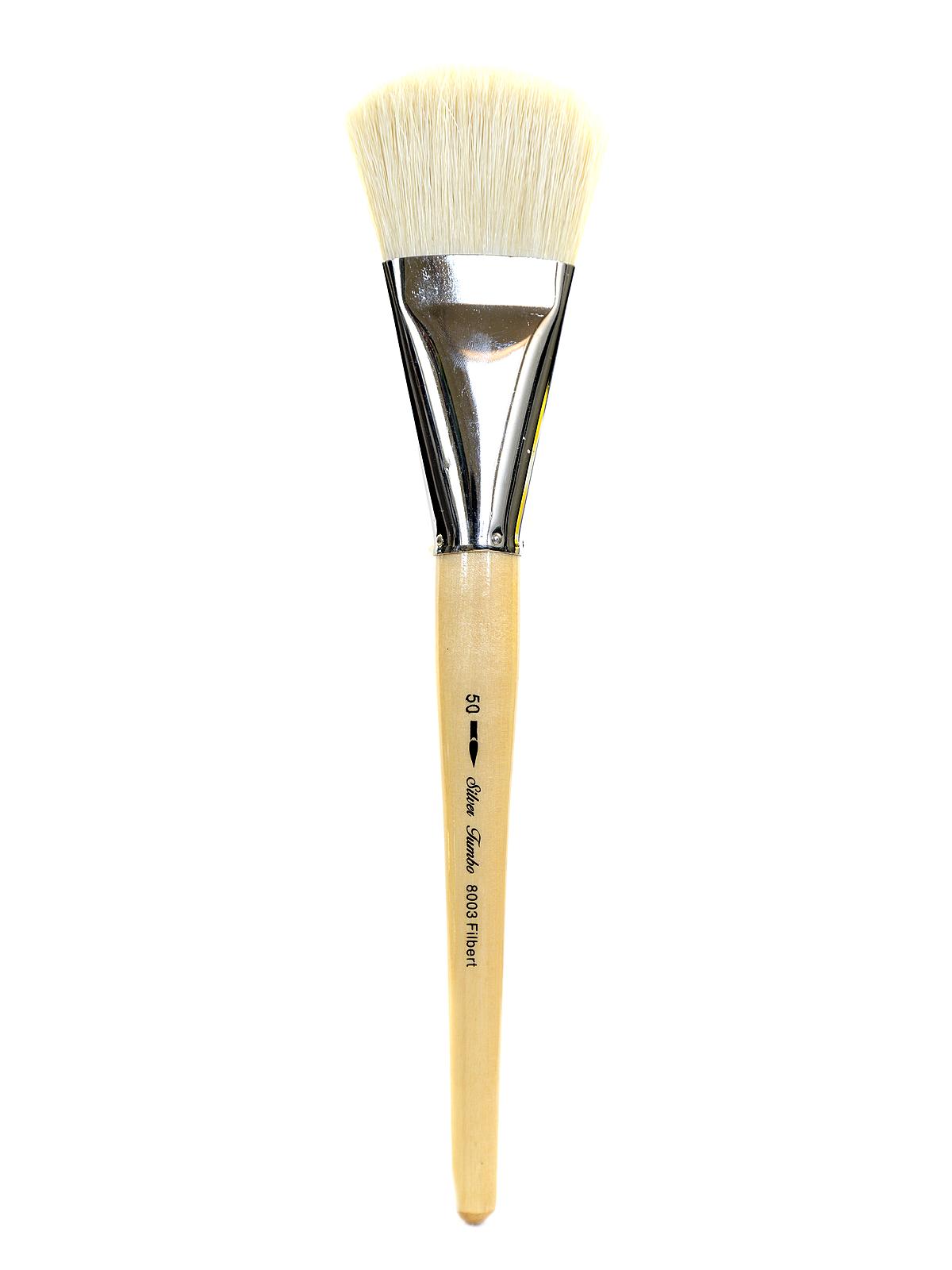 Silver Jumbo Brushes filbert 50