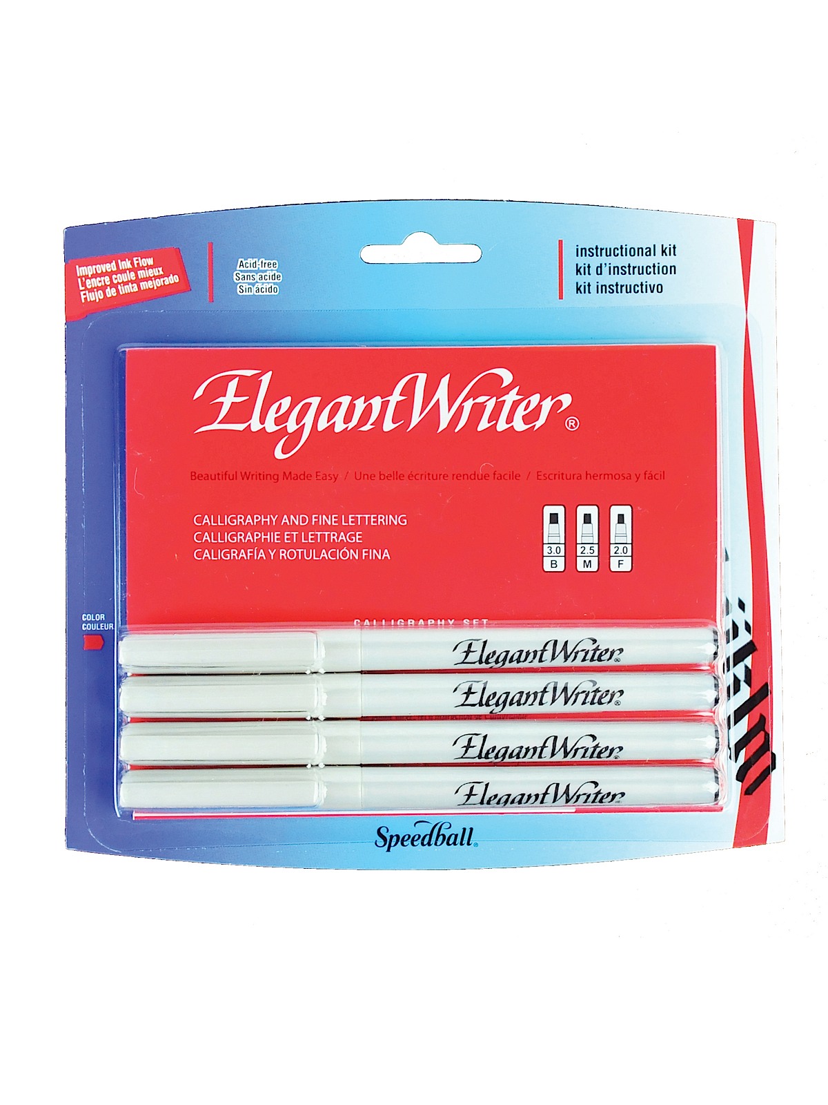 Elegant Writer Calligraphy Marker Sets Black Asst. Points No. 2880