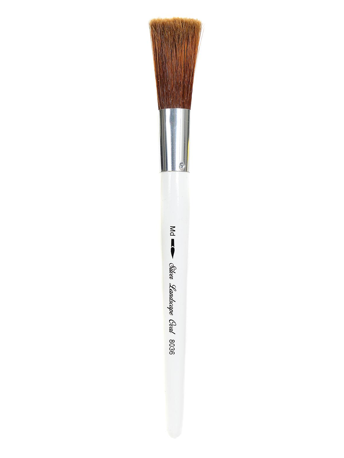 Silver Jumbo Brushes oval medium