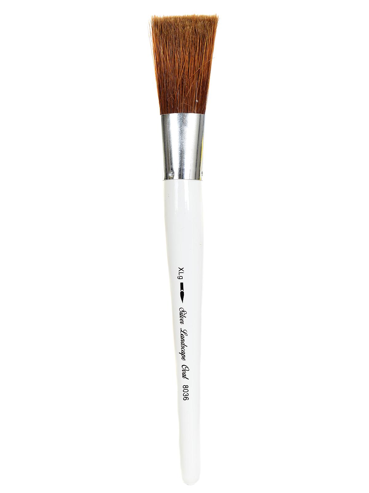 Silver Jumbo Brushes oval extra large