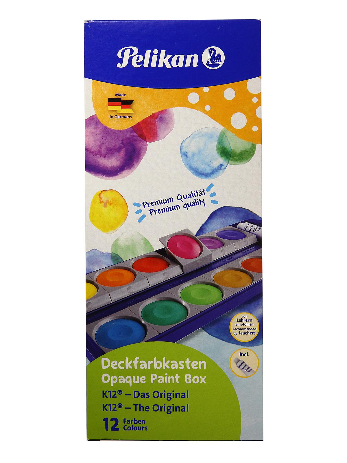 Opaque Paint Box 12 pan set
