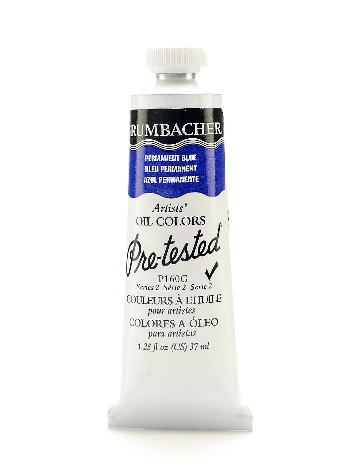 Pre-Tested Artists Oil Colors permanent blue (ultramarine blue) P160 1.25 oz.