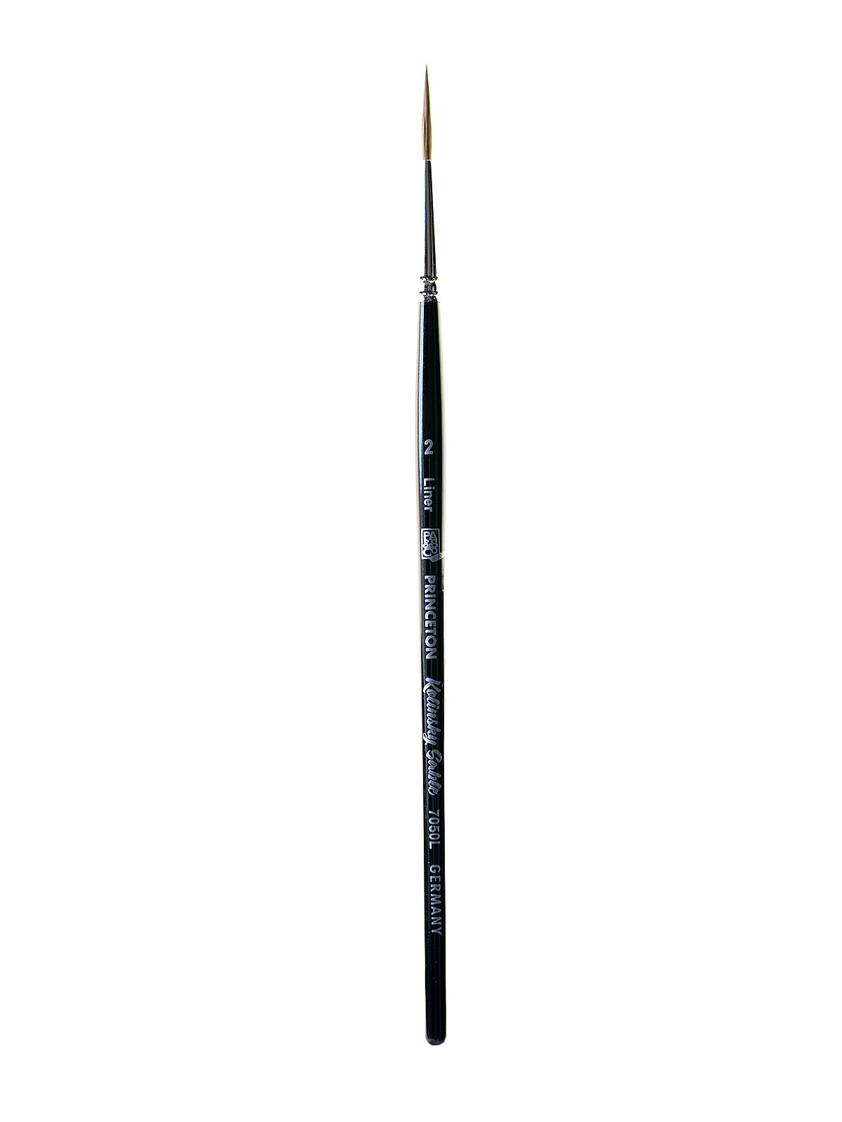 Series 7050 Short Handled Kolinsky Sable Brushes Size 2 Liner