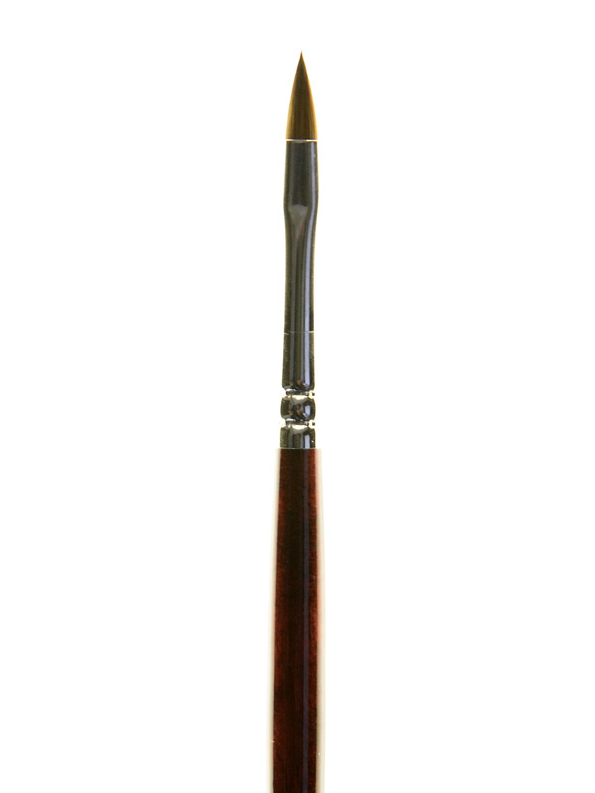Series 7000 Long Handled Kolinsky Sable Brushes Filbert Size 4