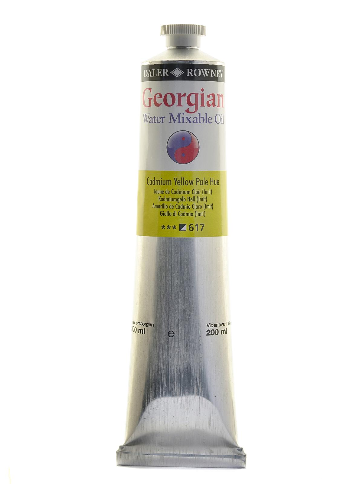 Georgian Water-mixable Oil Colors 200 Ml Cadmium Yellow Pale Hue