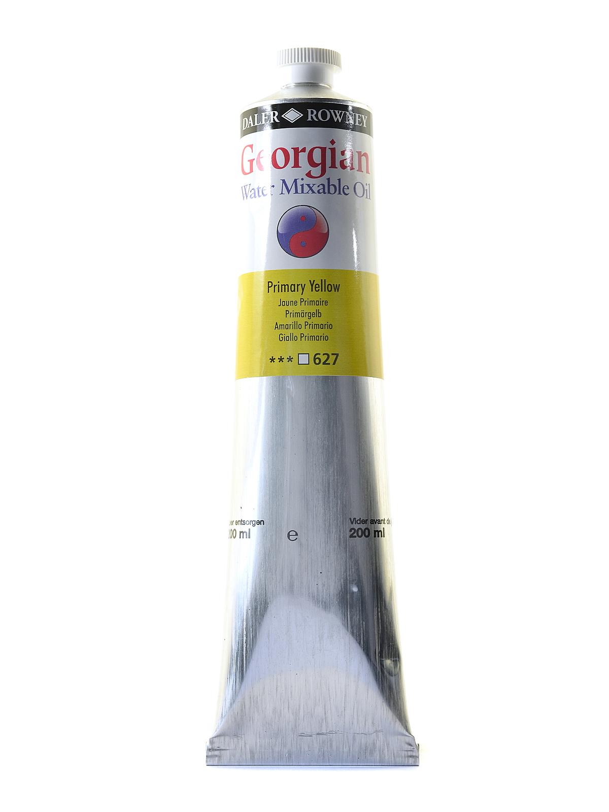 Georgian Water-mixable Oil Colors 200 Ml Primary Yellow