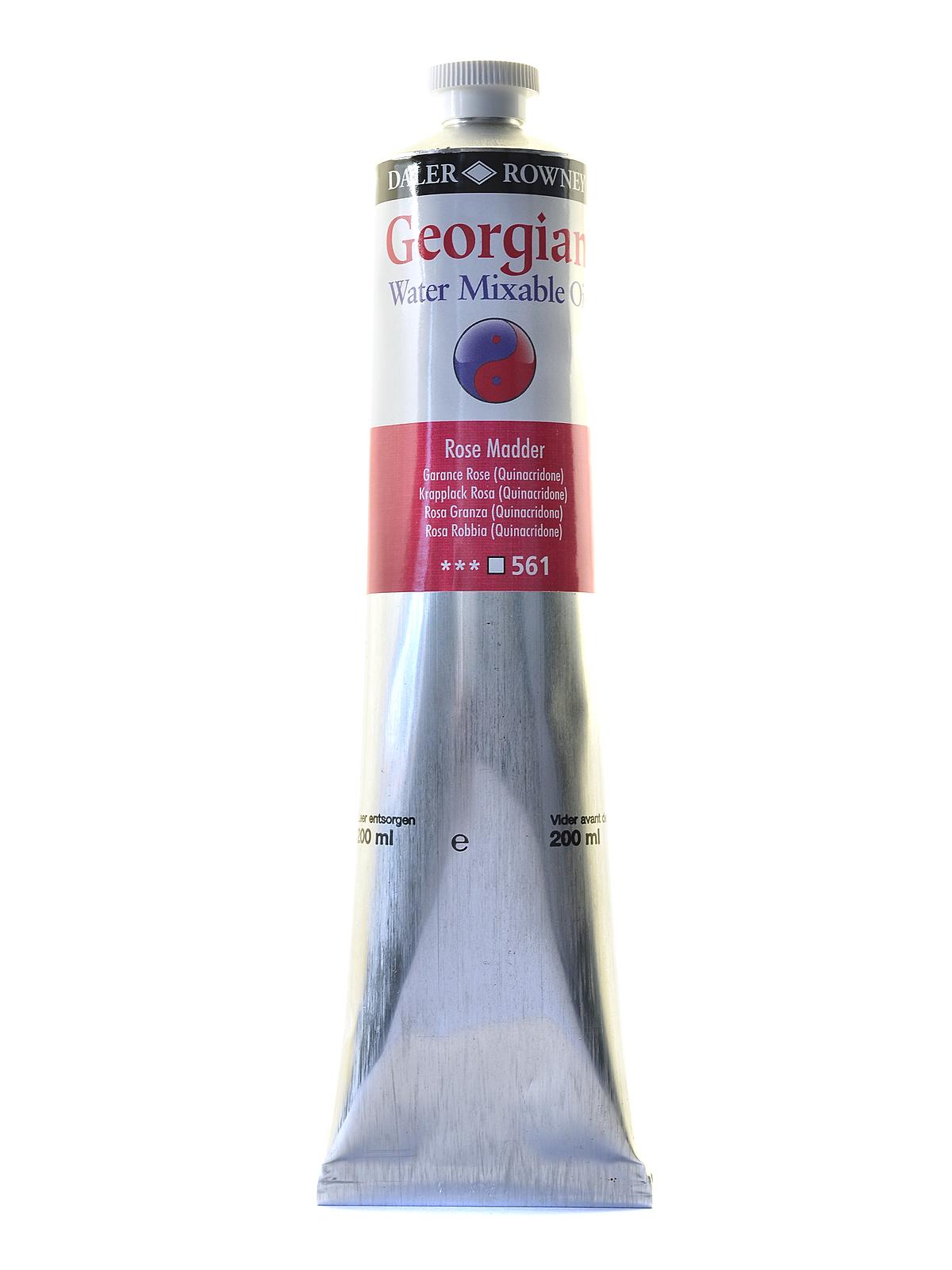 Georgian Water-mixable Oil Colors 200 Ml Rose Madder