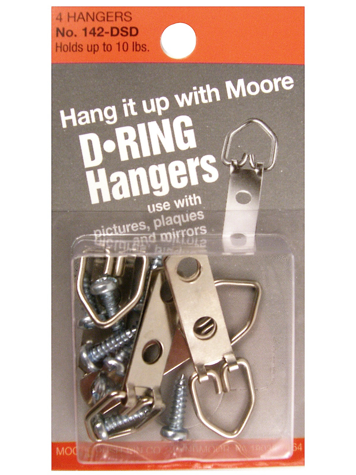 D-ring Hangers Small 2-hole Pack Of 4